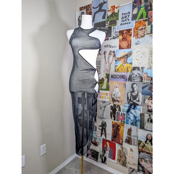 Swim Sheer Cover Up Dress - Picture 1 of 3